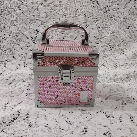 4" x 5" Pink Sequin Caboodle's Box - Picture 1 of 9